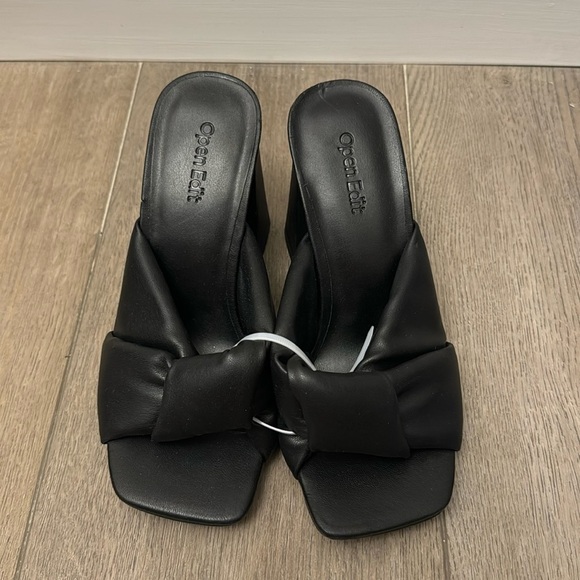 NEW! Open Edit Black Saydee Sandal - Size 5.5 - Picture 2 of 11